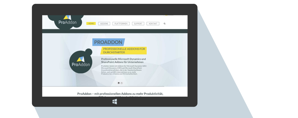 ProAddon Professionelle Addons fuer Microsoft Dynamics und Microsoft SharePoint